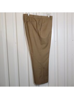 Santorelli Roma Loro Piana Wool Men's Dress Pants Slacks Tobacco Waist 40